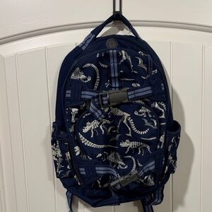 Pottery Barn Kids Navy Dinosaur Print Backpack